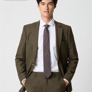 J. crew men’s Thompson suit Forest Green